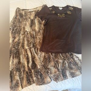 Large Chaus Skirt and Top Set